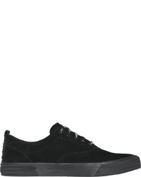 schwarze Wildleder niedrige Sneakers von Tommy Jeans