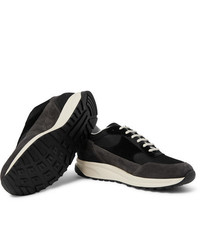 schwarze Wildleder niedrige Sneakers von Common Projects