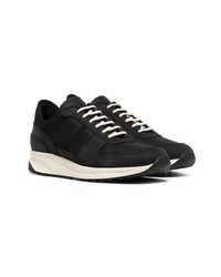 schwarze Wildleder niedrige Sneakers von Common Projects