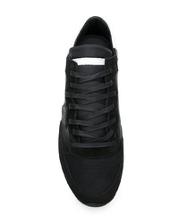 schwarze Wildleder niedrige Sneakers von Philippe Model