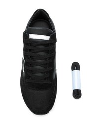 schwarze Wildleder niedrige Sneakers von Philippe Model