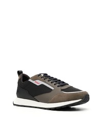 schwarze Wildleder niedrige Sneakers von Hugo