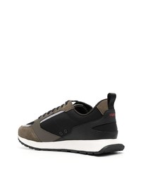 schwarze Wildleder niedrige Sneakers von Hugo