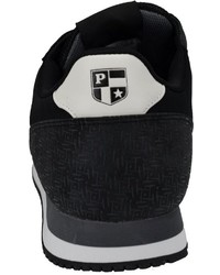 schwarze Wildleder niedrige Sneakers von U.S. Polo Assn.