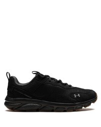 schwarze Wildleder niedrige Sneakers von Under Armour