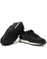 schwarze Wildleder niedrige Sneakers von Nike