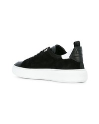 schwarze Wildleder niedrige Sneakers von Buscemi