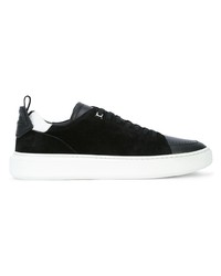 schwarze Wildleder niedrige Sneakers von Buscemi