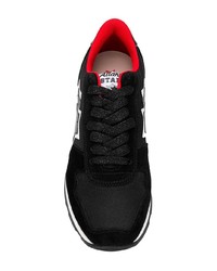 schwarze Wildleder niedrige Sneakers von atlantic stars