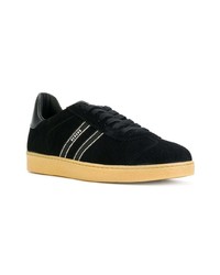 schwarze Wildleder niedrige Sneakers von Versus