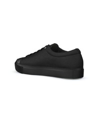 schwarze Wildleder niedrige Sneakers von Swear