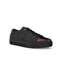 schwarze Wildleder niedrige Sneakers von Swear