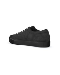 schwarze Wildleder niedrige Sneakers von Swear