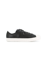 schwarze Wildleder niedrige Sneakers von Whiteflags