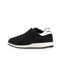 schwarze Wildleder niedrige Sneakers von Diesel