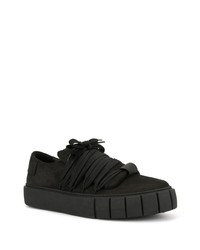 schwarze Wildleder niedrige Sneakers von Primury