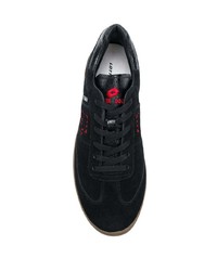 schwarze Wildleder niedrige Sneakers von Damir Doma