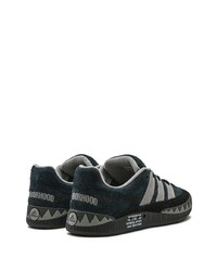 schwarze Wildleder niedrige Sneakers von adidas