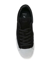 schwarze Wildleder niedrige Sneakers von Puma