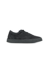 schwarze Wildleder niedrige Sneakers von Yeezy