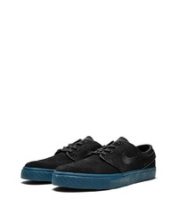 schwarze Wildleder niedrige Sneakers von Nike