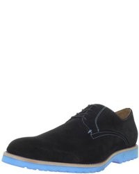 schwarze Wildleder Oxford Schuhe