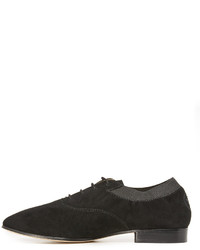 schwarze Wildleder Oxford Schuhe von Tory Burch