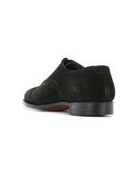 schwarze Wildleder Oxford Schuhe von Crockett Jones
