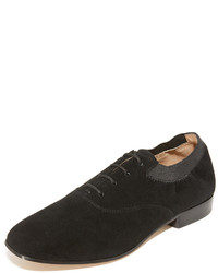 schwarze Wildleder Oxford Schuhe von Tory Burch