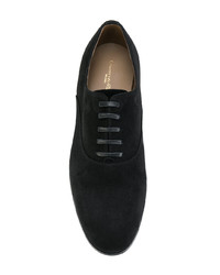 schwarze Wildleder Oxford Schuhe von Gianvito Rossi