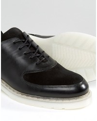schwarze Wildleder Oxford Schuhe von Zign Shoes
