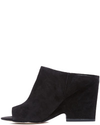 schwarze Wildleder Pantoletten von Sam Edelman