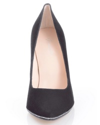 schwarze Wildleder Pumps von Alba Moda