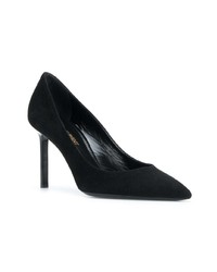 schwarze Wildleder Pumps von Saint Laurent