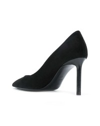 schwarze Wildleder Pumps von Saint Laurent