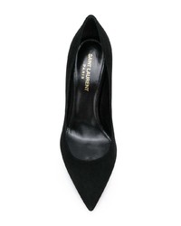 schwarze Wildleder Pumps von Saint Laurent