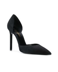 schwarze Wildleder Pumps von Saint Laurent