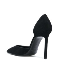 schwarze Wildleder Pumps von Saint Laurent