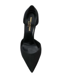 schwarze Wildleder Pumps von Saint Laurent