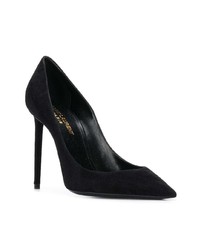 schwarze Wildleder Pumps von Saint Laurent