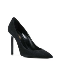 schwarze Wildleder Pumps von Saint Laurent