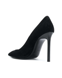 schwarze Wildleder Pumps von Saint Laurent