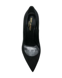 schwarze Wildleder Pumps von Saint Laurent