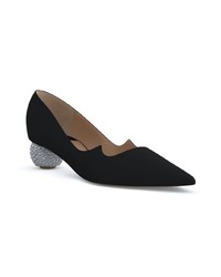 schwarze Wildleder Pumps von Paul Andrew