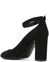 schwarze Wildleder Pumps von Saint Laurent