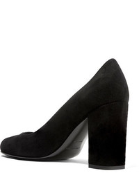 schwarze Wildleder Pumps von Saint Laurent