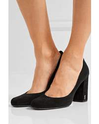 schwarze Wildleder Pumps von Saint Laurent