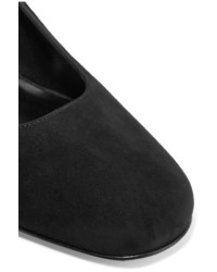 schwarze Wildleder Pumps von Saint Laurent