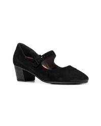 schwarze Wildleder Pumps von Pantanetti