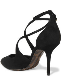 schwarze Wildleder Pumps von Dolce & Gabbana